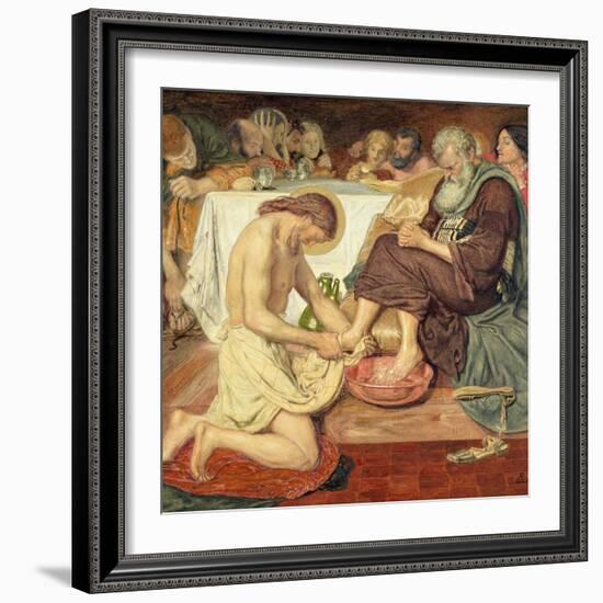 Jesus Washing Peter's Feet, 1876-Ford Madox Brown-Framed Giclee Print