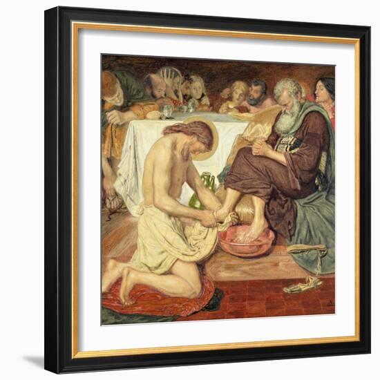 Jesus Washing Peter's Feet, 1876-Ford Madox Brown-Framed Giclee Print