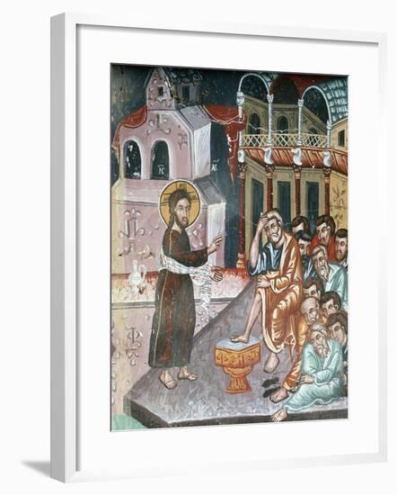 Jesus Washing the Disciples' Feet-Symeon Axenti-Framed Giclee Print