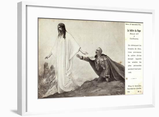Jesus Wendet Sich Von Wilhelm II-null-Framed Giclee Print