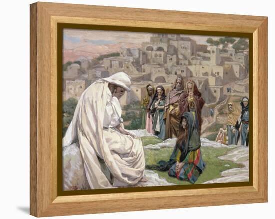 Jesus Wept, Illustration for 'The Life of Christ', C.1886-96-James Tissot-Framed Premier Image Canvas