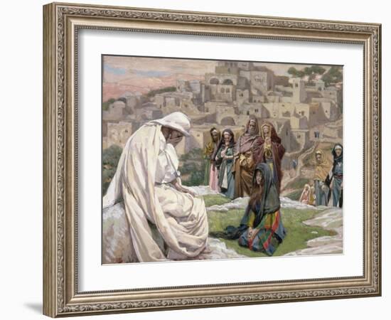 Jesus Wept, Illustration for 'The Life of Christ', C.1886-96-James Tissot-Framed Giclee Print