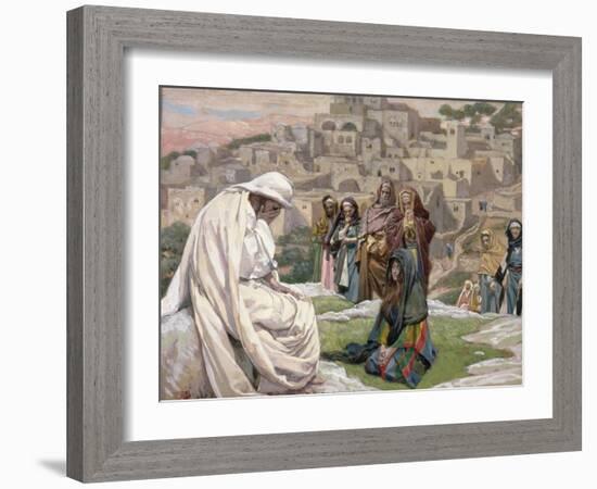 Jesus Wept, Illustration for 'The Life of Christ', C.1886-96-James Tissot-Framed Giclee Print