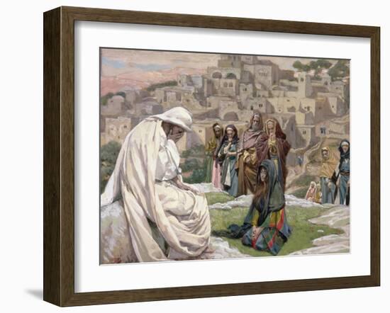 Jesus Wept, Illustration for 'The Life of Christ', C.1886-96-James Tissot-Framed Giclee Print