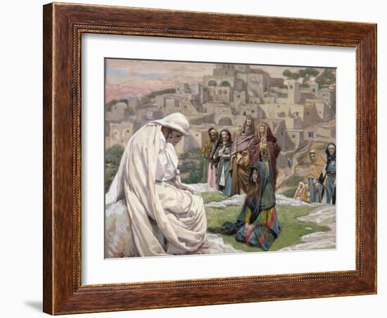 Jesus Wept, Illustration for 'The Life of Christ', C.1886-96-James Tissot-Framed Giclee Print