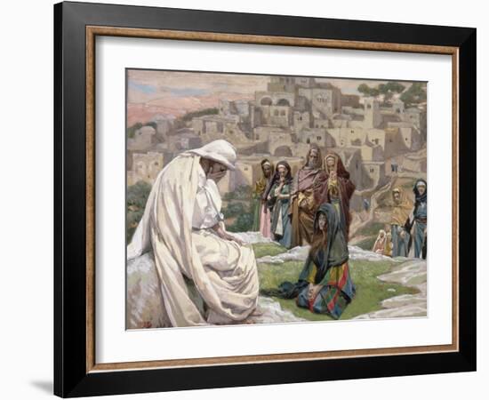 Jesus Wept, Illustration for 'The Life of Christ', C.1886-96-James Tissot-Framed Giclee Print