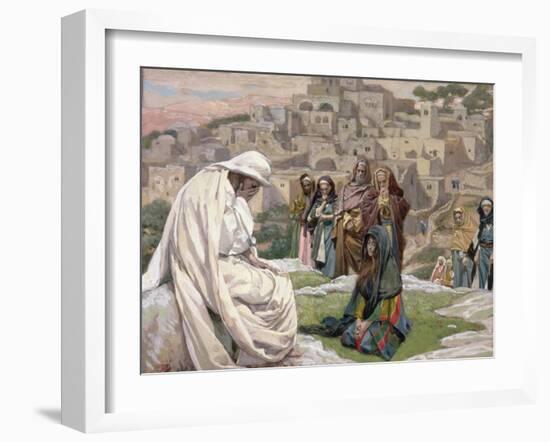 Jesus Wept, Illustration for 'The Life of Christ', C.1886-96-James Tissot-Framed Giclee Print