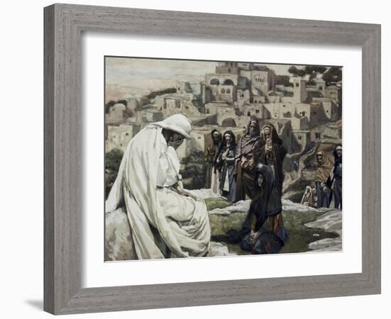 Jesus Wept-James Tissot-Framed Giclee Print