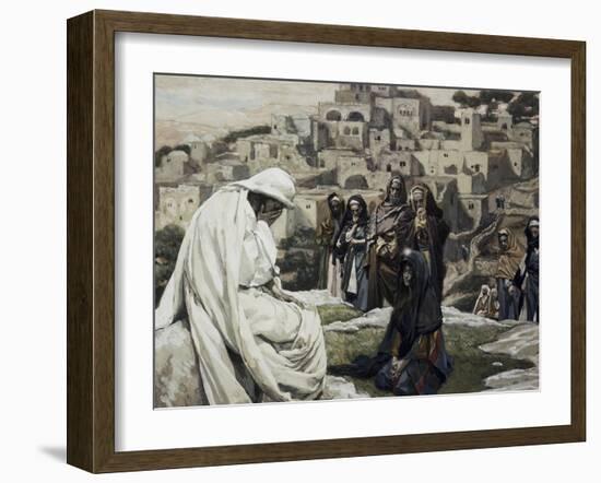 Jesus Wept-James Tissot-Framed Giclee Print