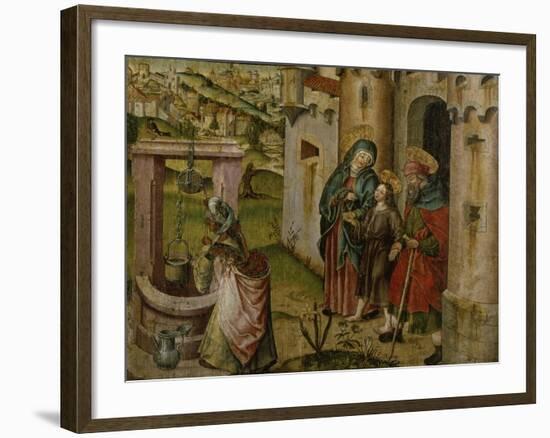 Jesus with His Parents on their Way Home-Rudolf Stahel-Framed Giclee Print