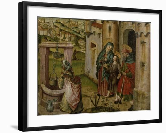 Jesus with His Parents on their Way Home-Rudolf Stahel-Framed Giclee Print