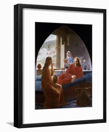 Jesus with Mary and Martha-Christen Dalsgaard-Framed Giclee Print