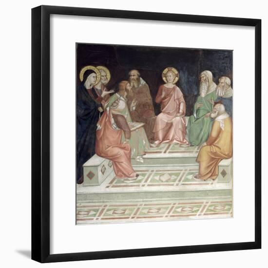 Jesus with the Doctors, from a Series of Scenes of the New Testament-Barna Da Siena-Framed Giclee Print