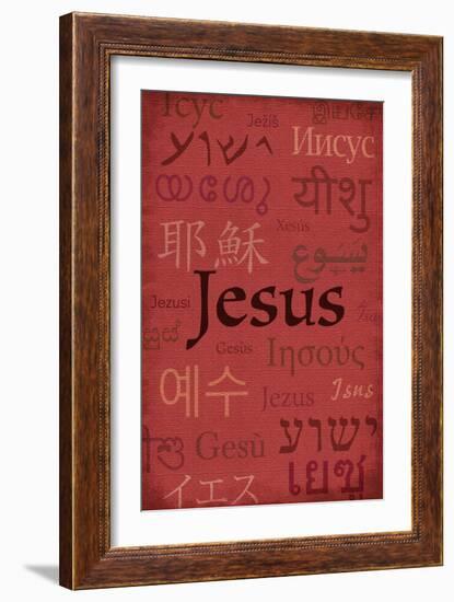 Jesus World Languages - Inspirational-Lantern Press-Framed Art Print