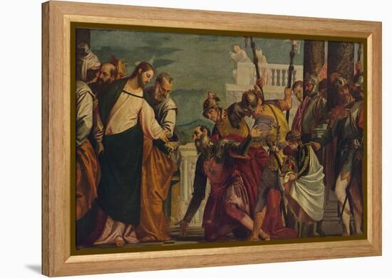 'Jesus Y El Centurio De Cafarnaun', (Jesus and the Centurion), 1571, (c1934)-Paolo Veronese-Framed Premier Image Canvas