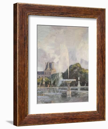 Jet d'eau aux Tuileries-Gaston De La Touche-Framed Giclee Print