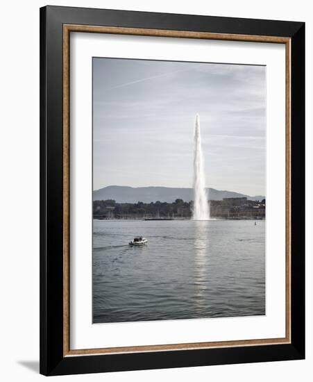 Jet D'Eau, Lake Geneva, Geneva, Switzerland, Europe-Matthew Frost-Framed Photographic Print