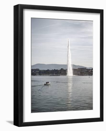 Jet D'Eau, Lake Geneva, Geneva, Switzerland, Europe-Matthew Frost-Framed Photographic Print