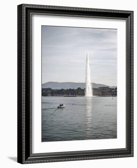 Jet D'Eau, Lake Geneva, Geneva, Switzerland, Europe-Matthew Frost-Framed Photographic Print