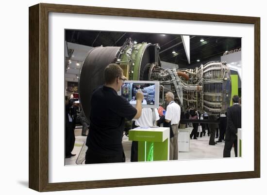 Jet Engine Inspection.-Mark Williamson-Framed Photographic Print