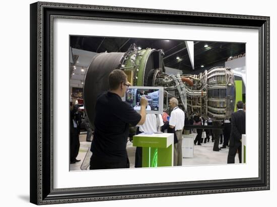 Jet Engine Inspection.-Mark Williamson-Framed Photographic Print