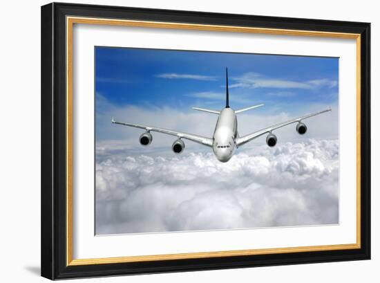 Jet Flight, Composite Image-Victor De Schwanberg-Framed Photographic Print