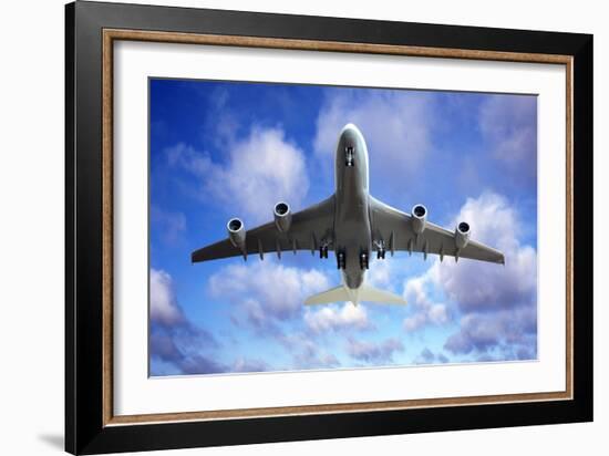 Jet Flight, Composite Image-Victor De Schwanberg-Framed Photographic Print