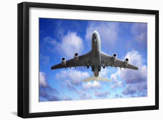 Jet Flight, Composite Image-Victor De Schwanberg-Framed Photographic Print