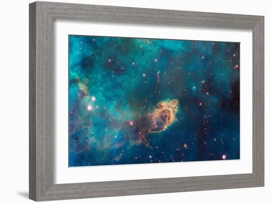 Jet in Carina WFC3 UVIS Full Field Space Photo-null-Framed Art Print