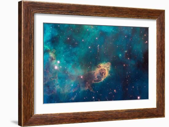 Jet in Carina WFC3 UVIS Full Field Space Photo-null-Framed Art Print