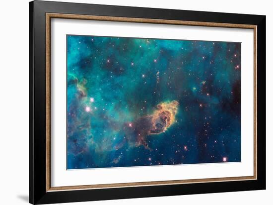 Jet in Carina WFC3 UVIS Full Field Space Photo-null-Framed Art Print