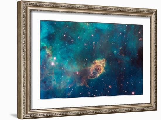 Jet in Carina WFC3 UVIS Full Field Space Photo-null-Framed Premium Giclee Print