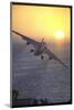 Jet Plane, A4D Skyhawk, Taking Off From USS Independence at Sunrise over Mediterranean Sea-John Dominis-Mounted Photographic Print