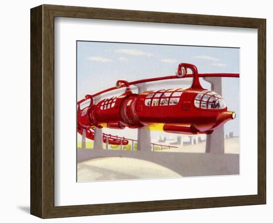 Jet-Propelled Monorail-null-Framed Art Print