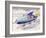 Jet-Propelled Snowmobile-null-Framed Art Print