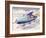 Jet-Propelled Snowmobile-null-Framed Art Print