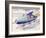 Jet-Propelled Snowmobile-null-Framed Art Print