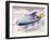 Jet-Propelled Snowmobile-null-Framed Art Print