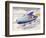 Jet-Propelled Snowmobile-null-Framed Art Print