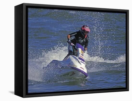 Jet Skier-null-Framed Premier Image Canvas