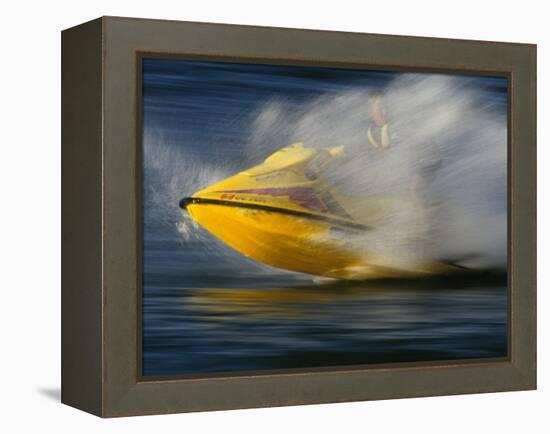 Jet Skier-null-Framed Premier Image Canvas