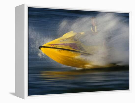 Jet Skier-null-Framed Premier Image Canvas