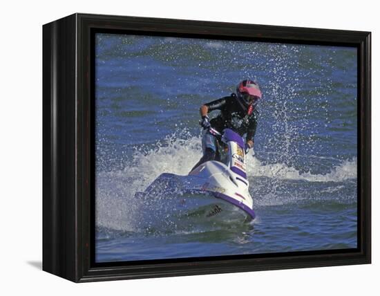 Jet Skier-null-Framed Premier Image Canvas