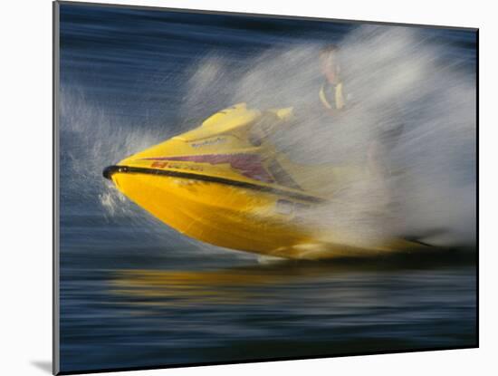 Jet Skier-null-Mounted Photographic Print