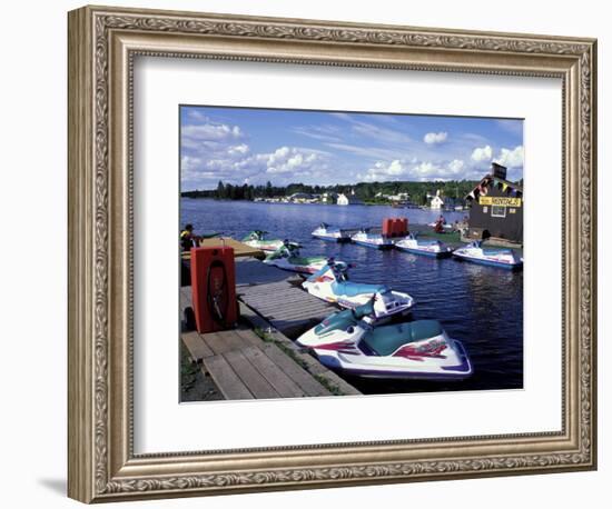 Jet Skis on Moosehead Lake, Northern Forest, Maine, USA-Jerry & Marcy Monkman-Framed Photographic Print