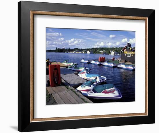 Jet Skis on Moosehead Lake, Northern Forest, Maine, USA-Jerry & Marcy Monkman-Framed Photographic Print