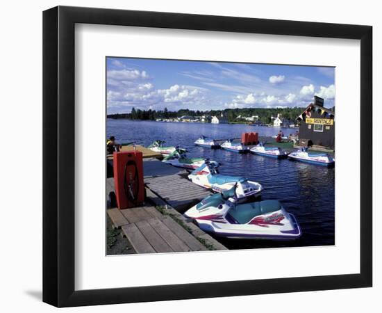 Jet Skis on Moosehead Lake, Northern Forest, Maine, USA-Jerry & Marcy Monkman-Framed Photographic Print