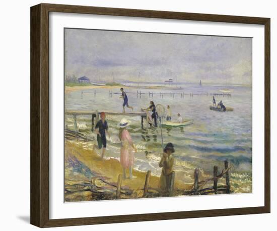 Jetties at Bellport, 1912-William James Glackens-Framed Giclee Print