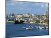 Jetties, Harbour and Skyline of the City of Cartagena in Colombia, South America-Ken Gillham-Mounted Photographic Print