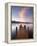 Jetty and Derwentwater at Sunset, Near Keswick, Lake District National Park, Cumbria, England, Uk-Lee Frost-Framed Premier Image Canvas